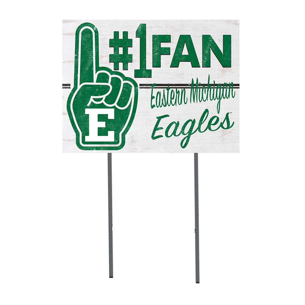 18x24 Lawn Sign #1 Fan Eastern Michigan Eagles
