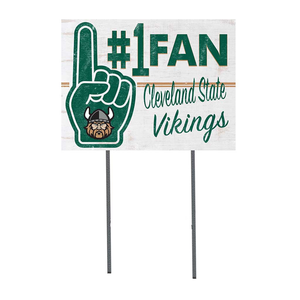 18x24 Lawn Sign #1 Fan Cleveland State Vikings