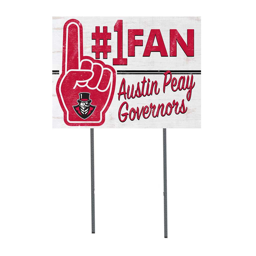 18x24 Lawn Sign #1 Fan Austin Peay Governors