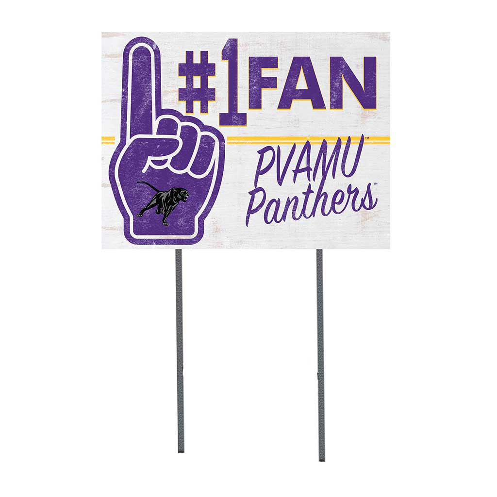 18x24 Lawn Sign #1 Fan Prairie View A&M Panthers