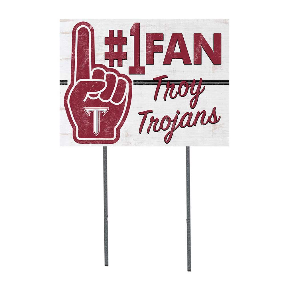 18x24 Lawn Sign #1 Fan Troy Trojans