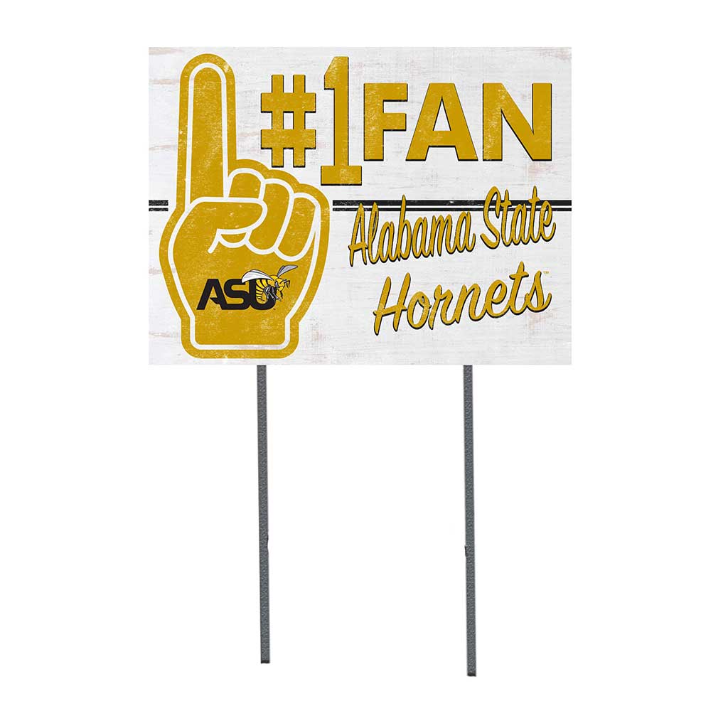 18x24 Lawn Sign #1 Fan Alabama State HORNETS