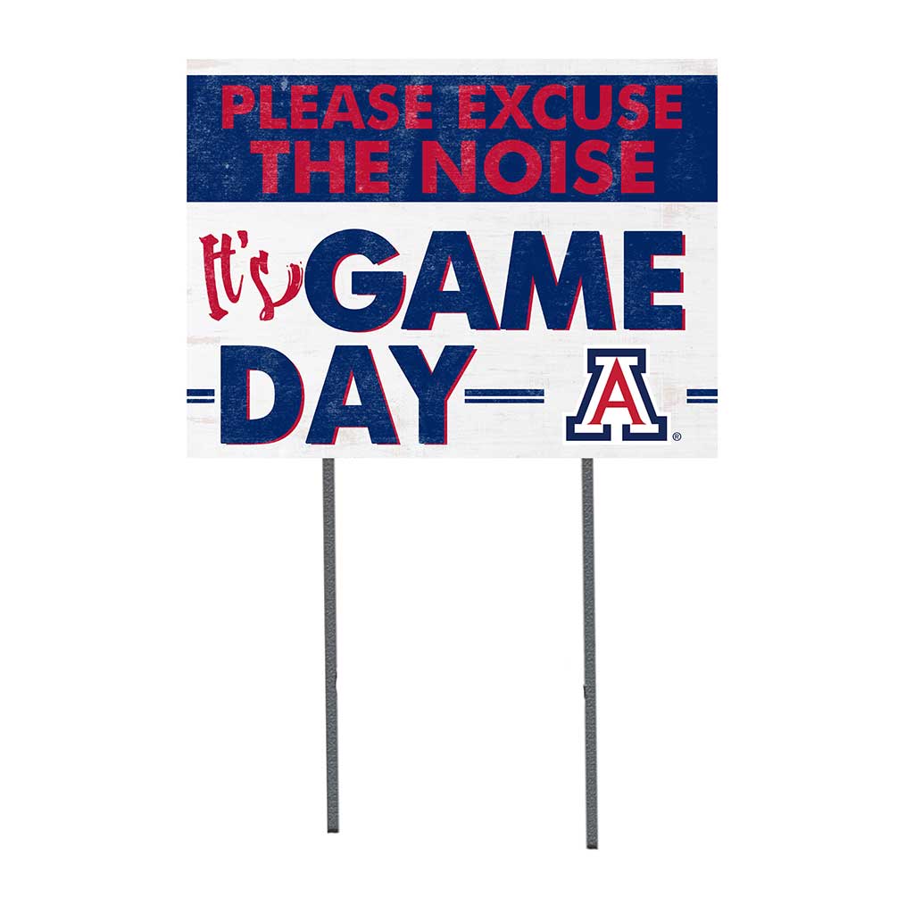 18x24 Lawn Sign Excuse the Noise Arizona Wildcats