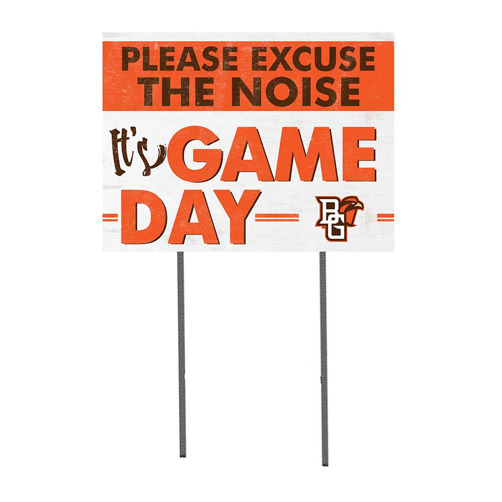 18x24 Lawn Sign Excuse the Noise Bowling Green Falcons