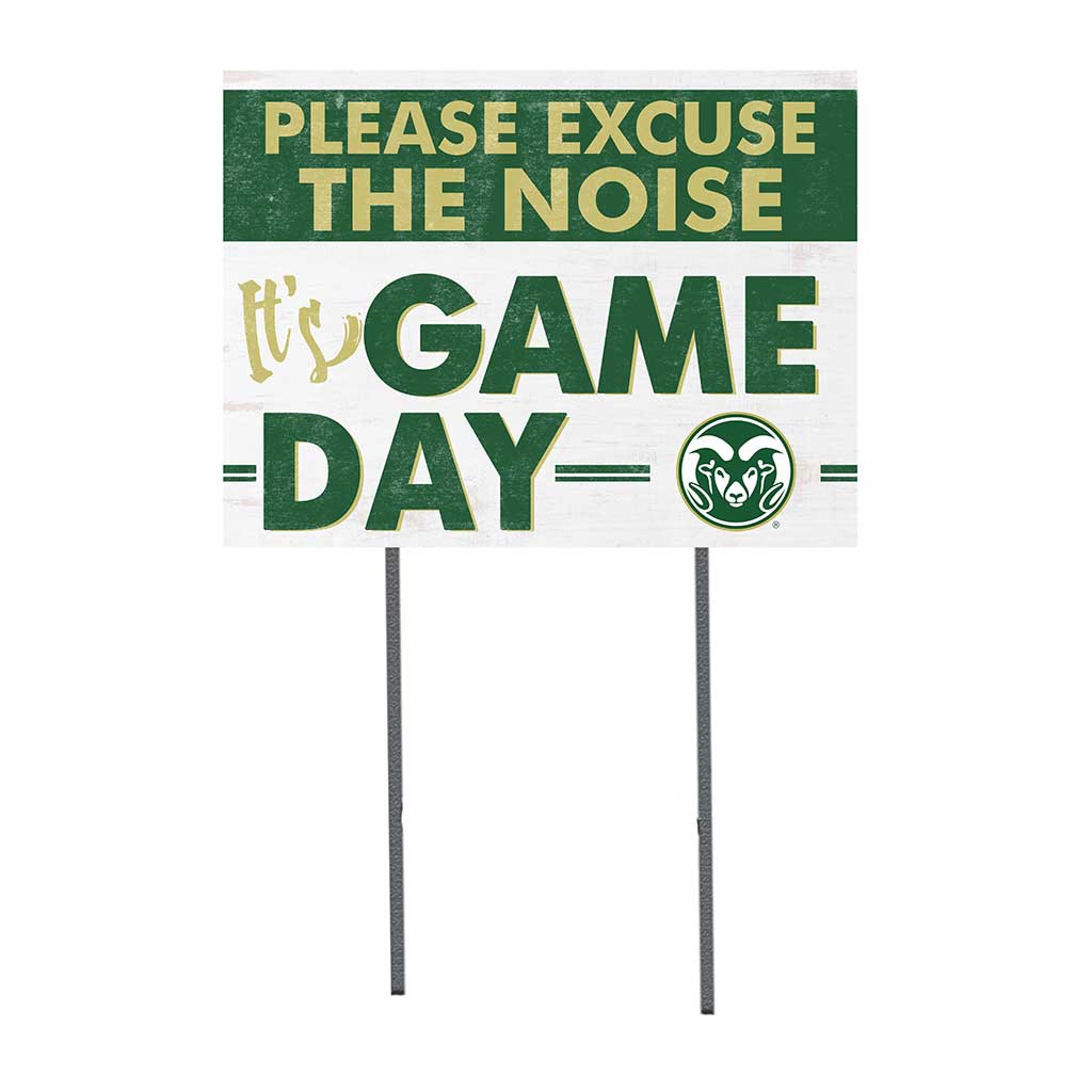 18x24 Lawn Sign Excuse the Noise Colorado State-Ft. Collins Rams