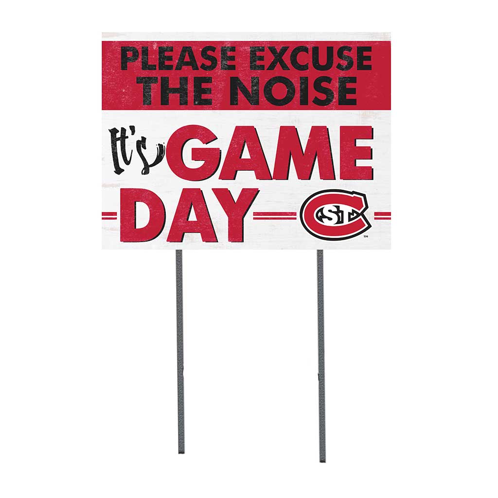 18x24 Lawn Sign Excuse the Noise St. Cloud State Huskies