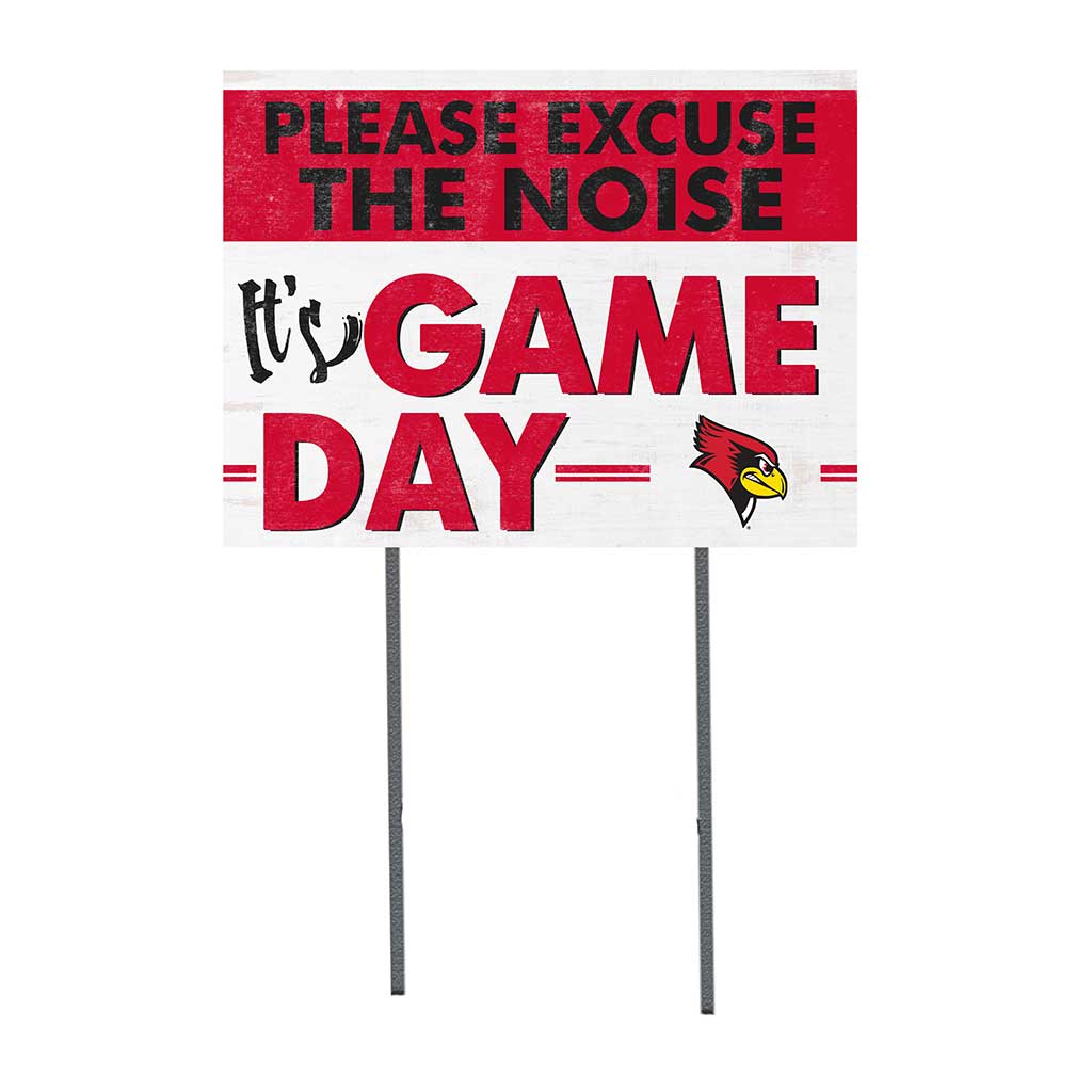18x24 Lawn Sign Excuse the Noise Illinois State Redbirds