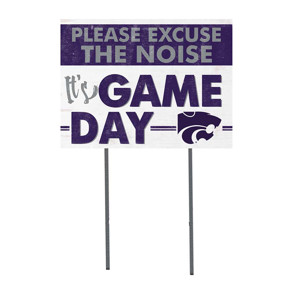18x24 Lawn Sign Excuse the Noise Kansas State Wildcats