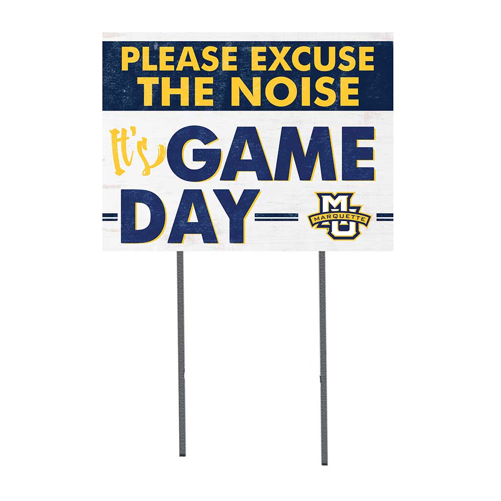 18x24 Lawn Sign Excuse the Noise Marquette Golden Eagles