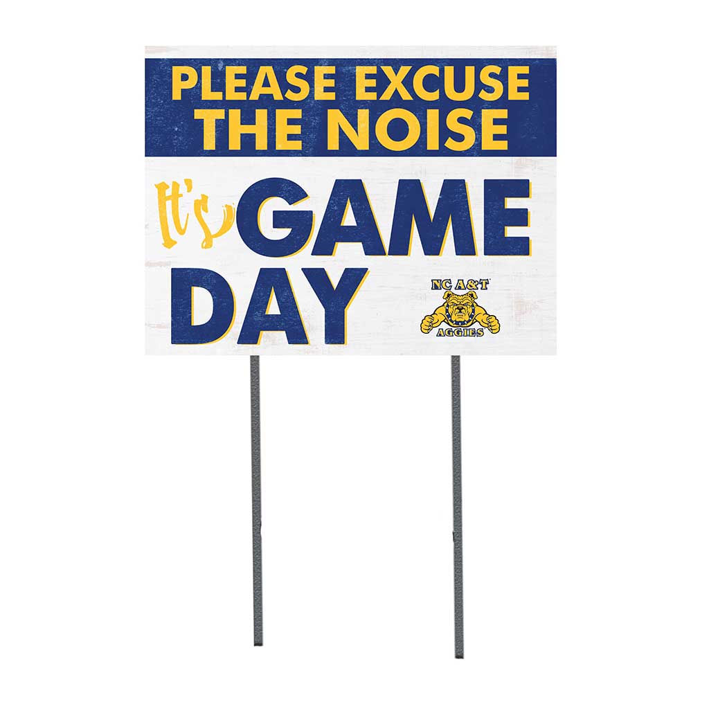18x24 Lawn Sign Excuse the Noise North Carolina A&T Aggies