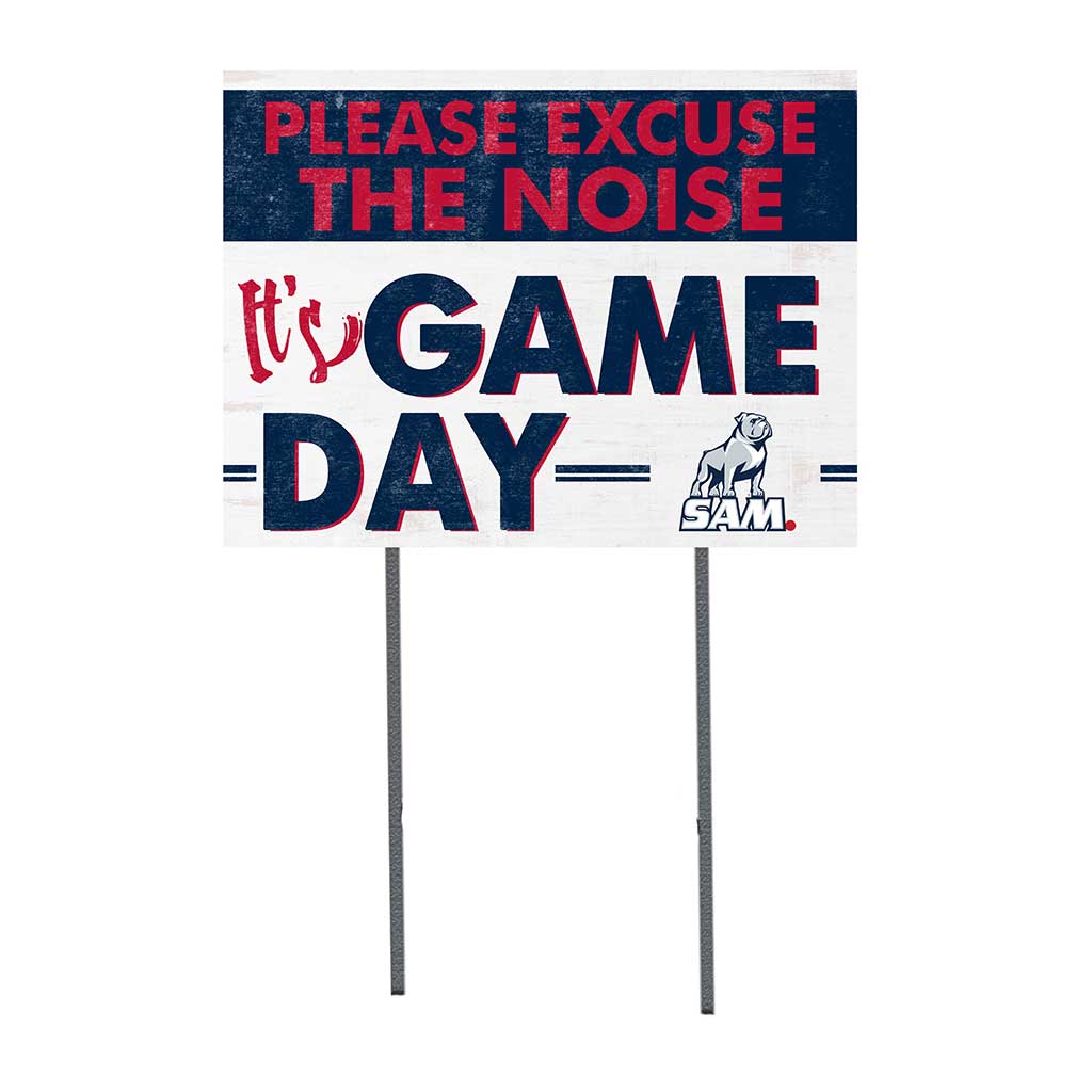 18x24 Lawn Sign Excuse the Noise Samford Bulldogs