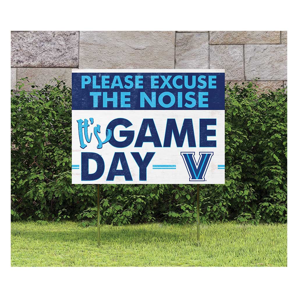 18x24 Lawn Sign Excuse the Noise Villanova Wildcats