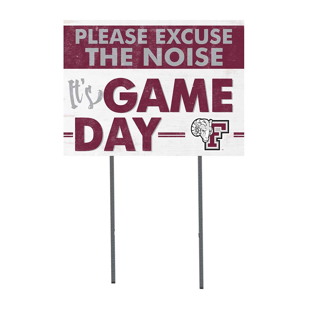 18x24 Lawn Sign Excuse the Noise Fordham Rams