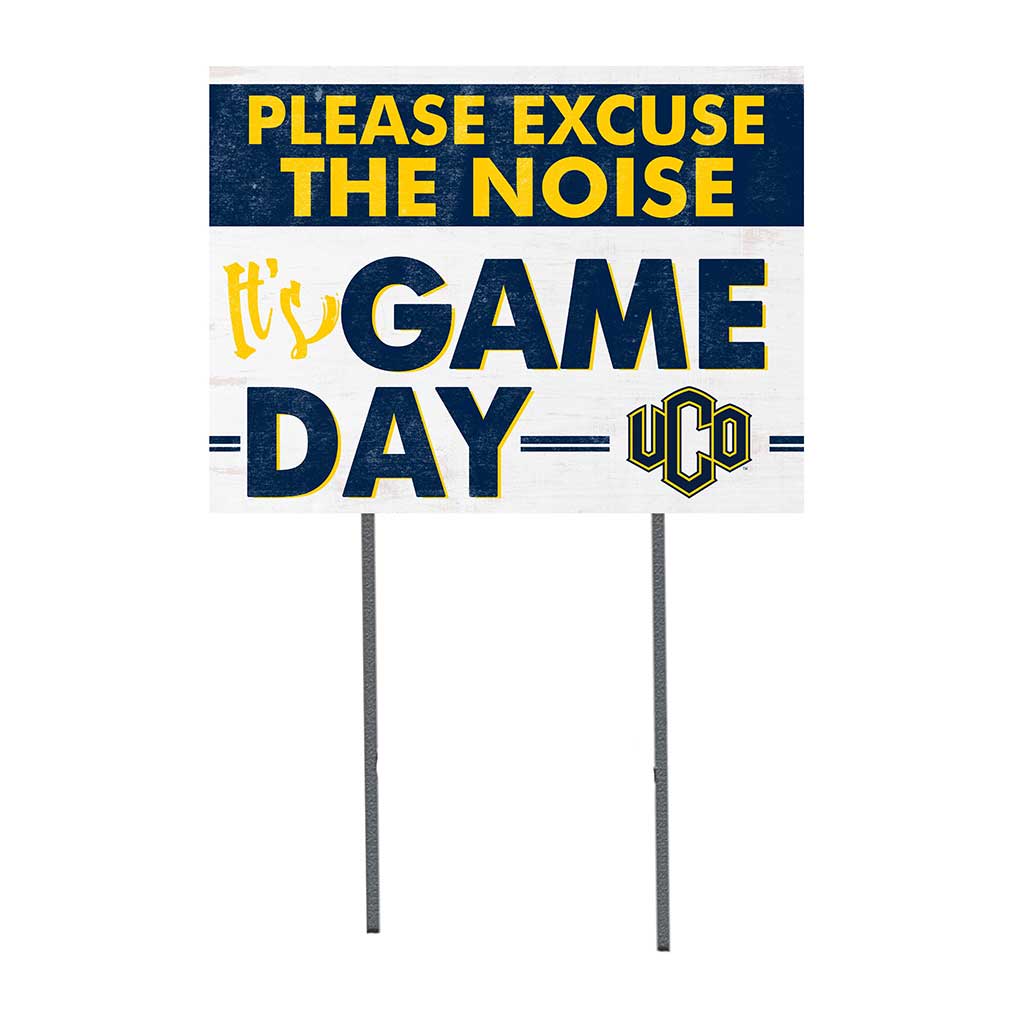 18x24 Lawn Sign Excuse the Noise Central Oklahoma BRONCHOS