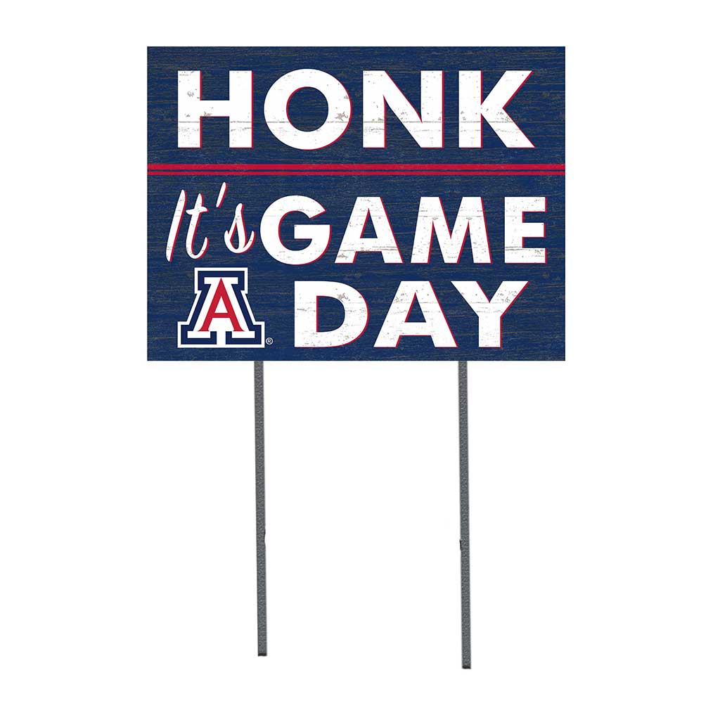 18x24 Lawn Sign Honk Game Day Arizona Wildcats