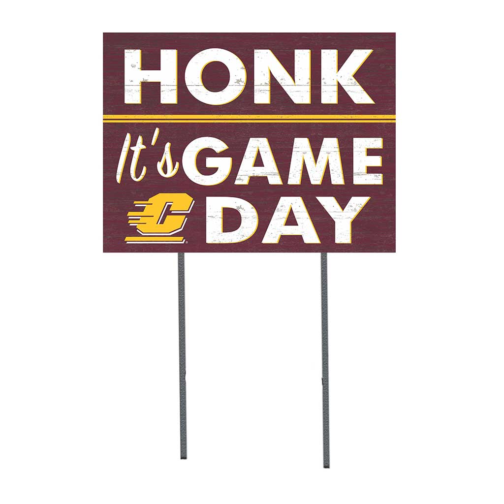 18x24 Lawn Sign Honk Game Day Central Michigan Chippewas