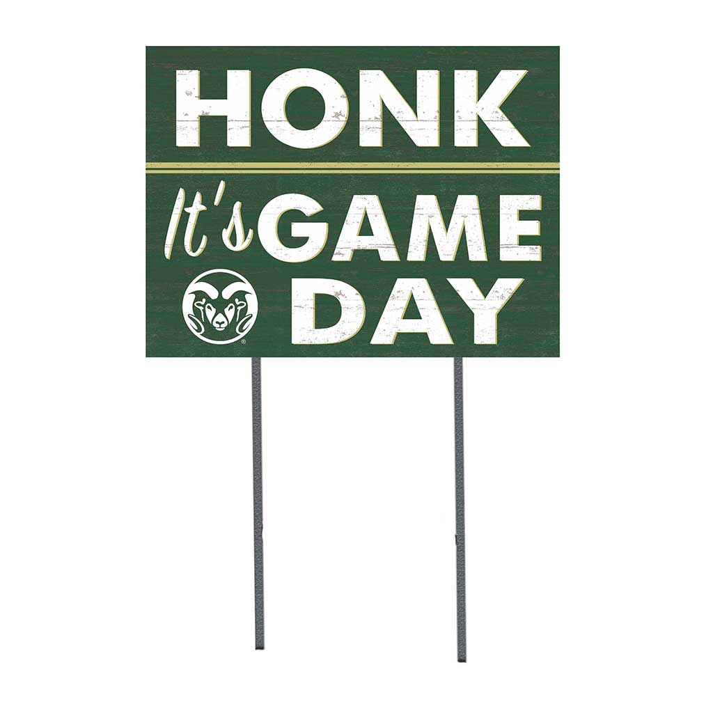 18x24 Lawn Sign Honk Game Day Colorado State-Ft. Collins Rams