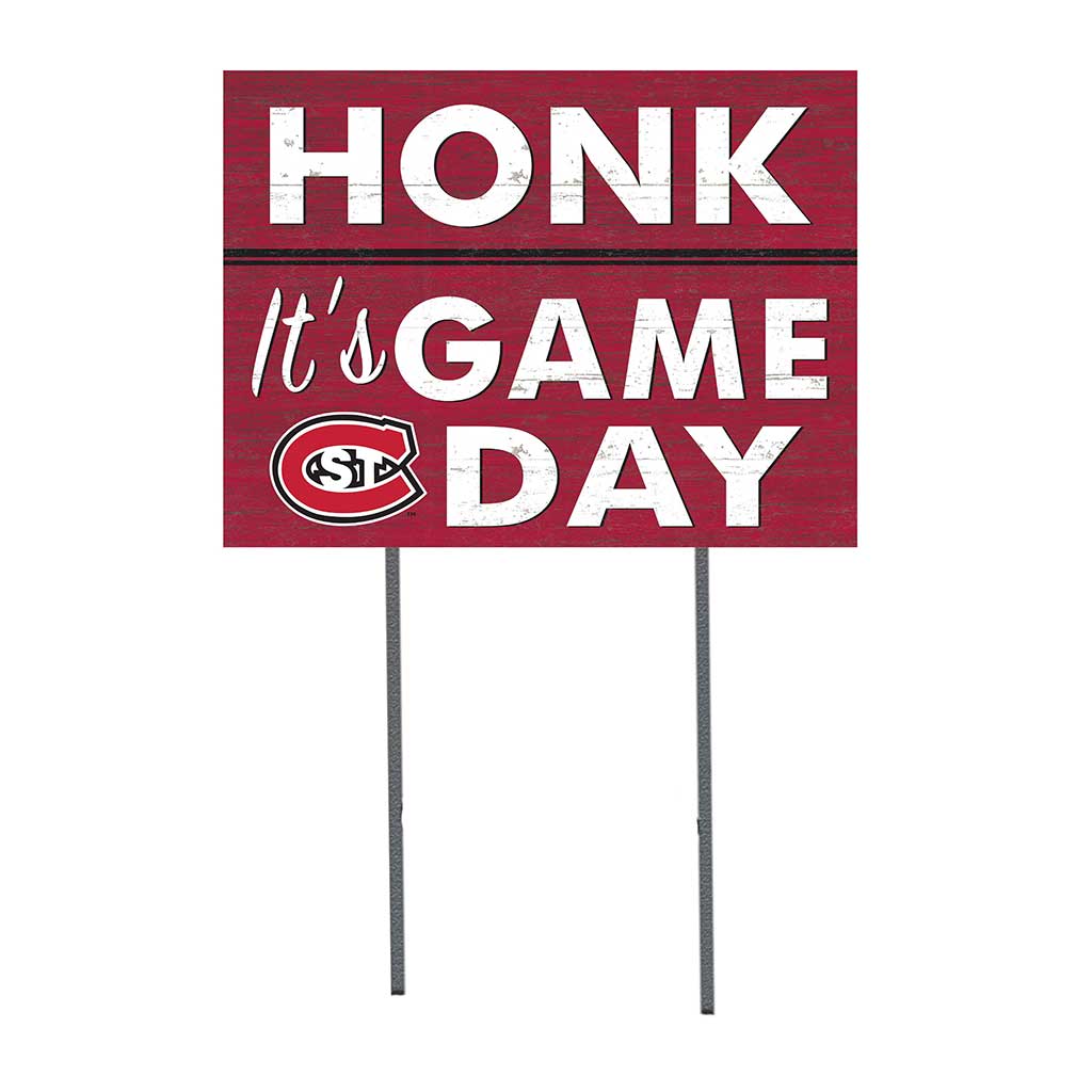 18x24 Lawn Sign Honk Game Day St. Cloud State Huskies
