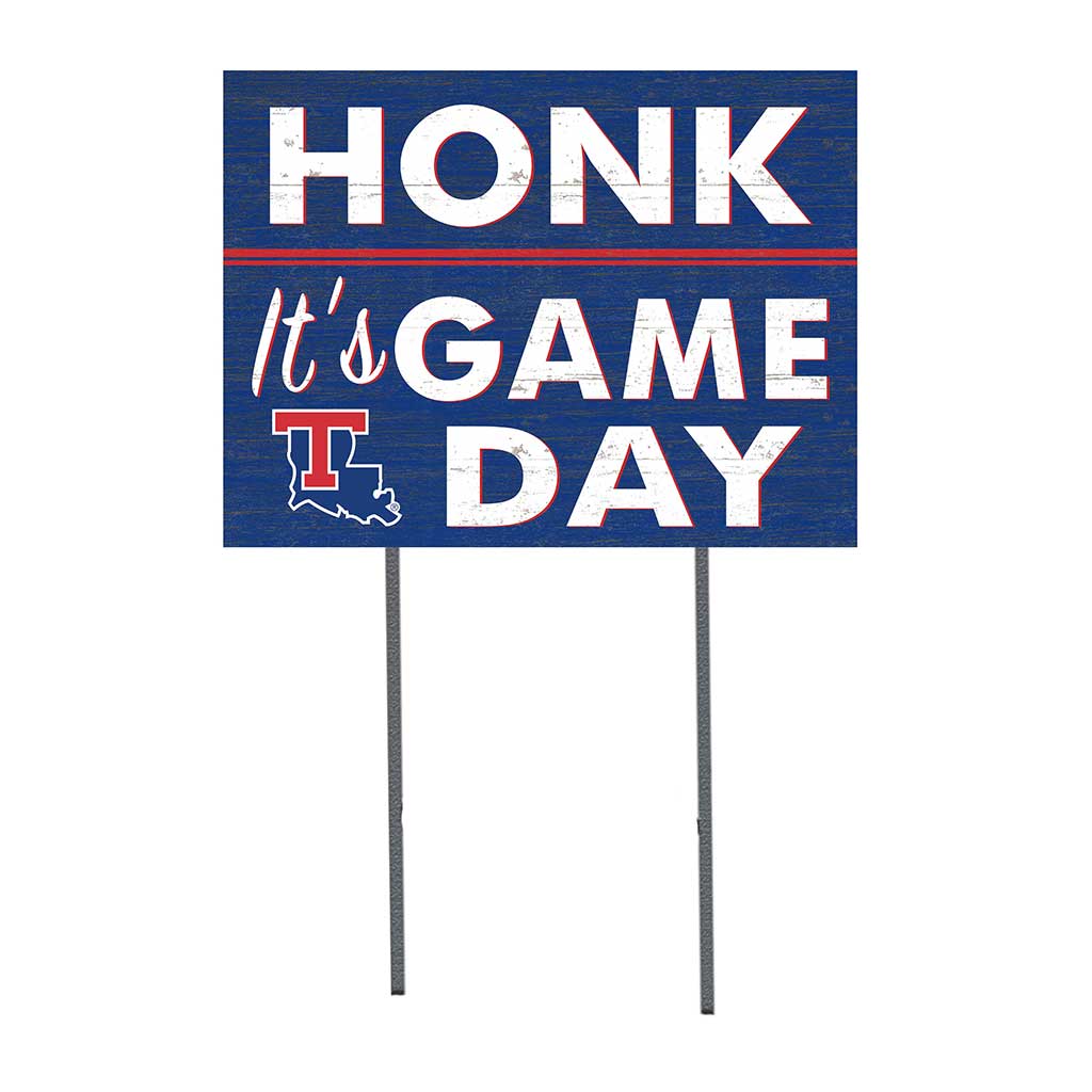 18x24 Lawn Sign Honk Game Day Louisiana Tech Bulldogs