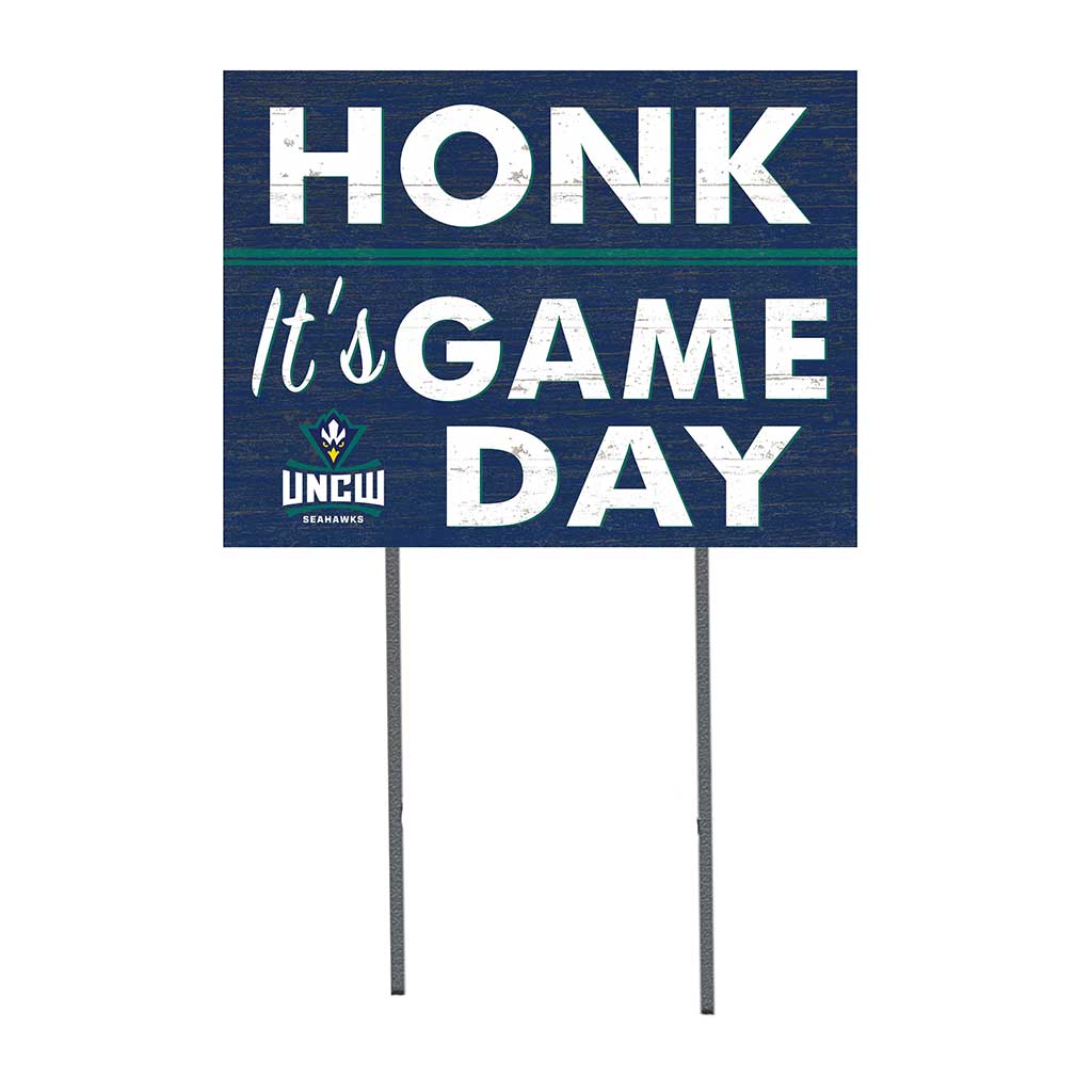 18x24 Lawn Sign Honk Game Day North Carolina (Wilmington) Seahawks
