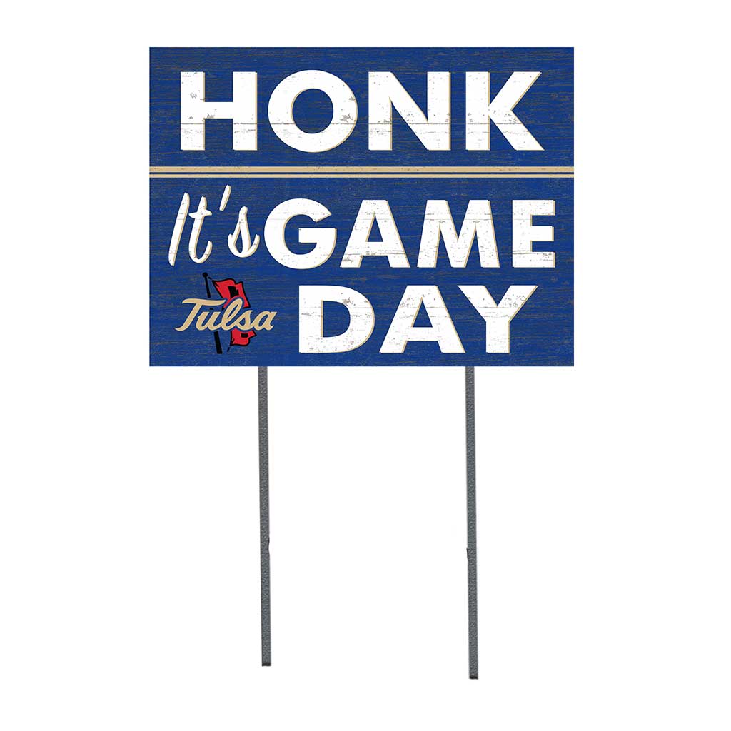 18x24 Lawn Sign Honk Game Day Tulsa Golden Hurricane