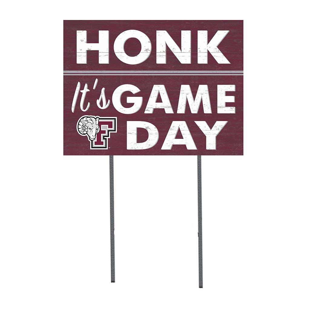 18x24 Lawn Sign Honk Game Day Fordham Rams