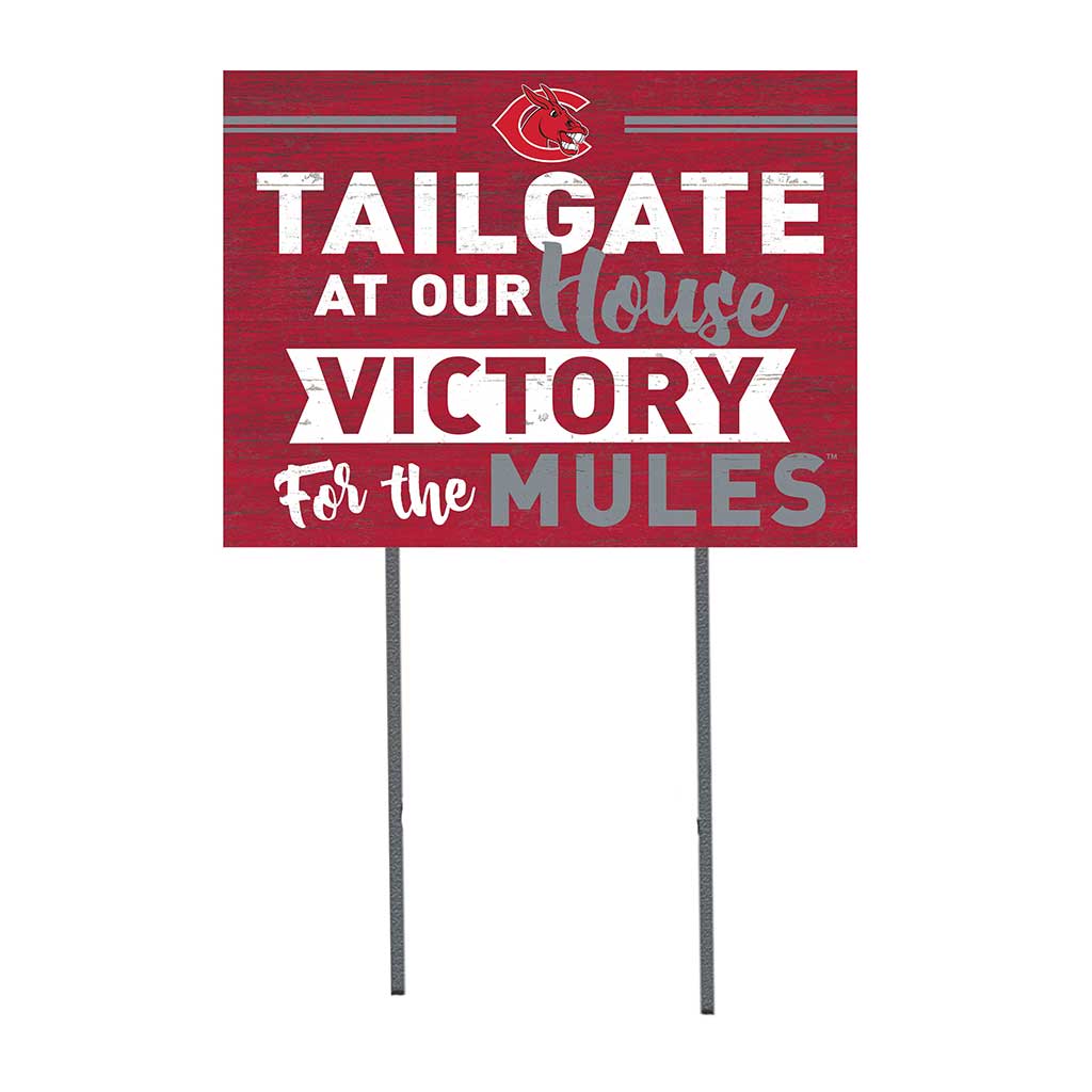 18x24 Lawn Sign Tailgate at Our House Central Missouri Mules