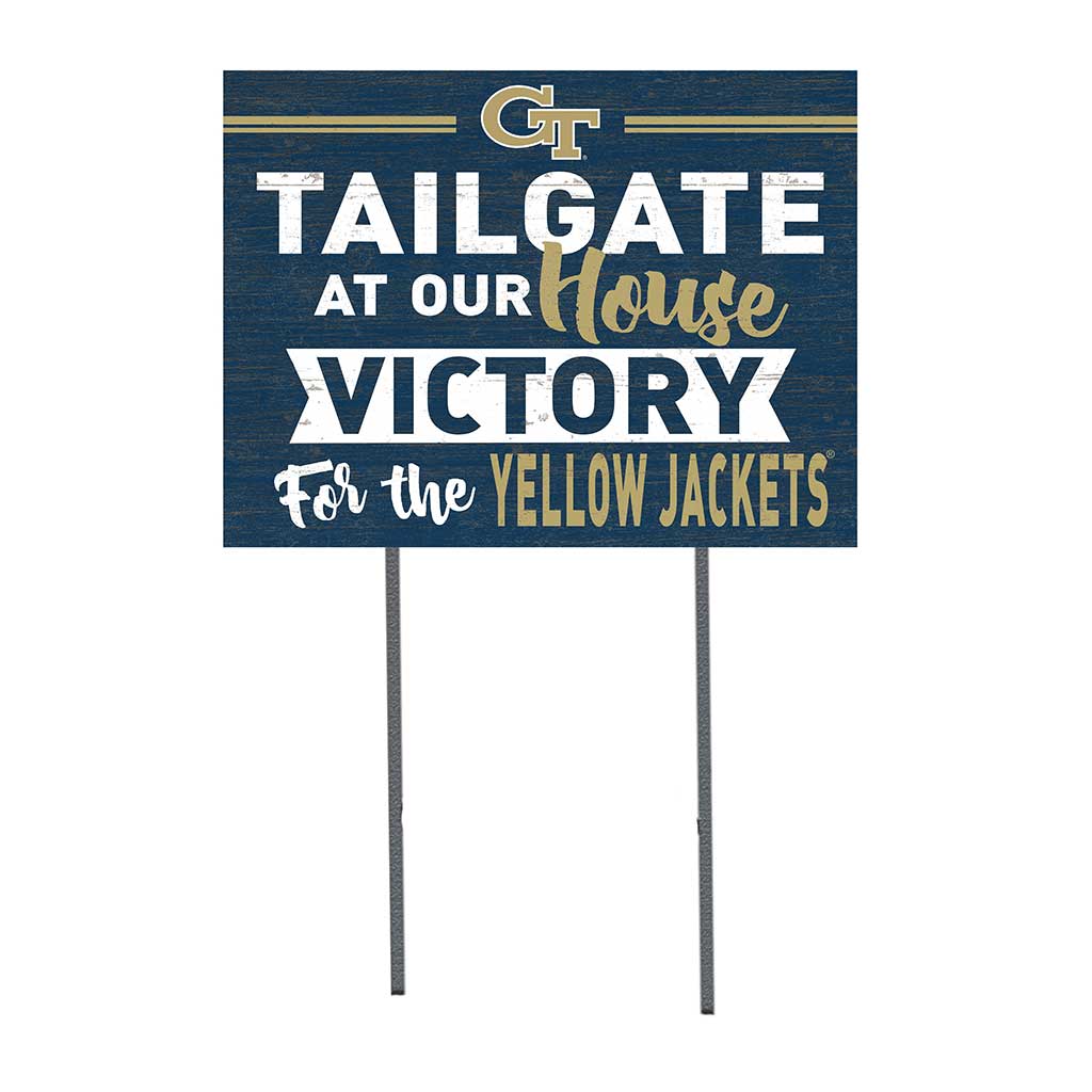 18x24 Lawn Sign Tailgate at Our House Georgia Tech Yellow Jackets