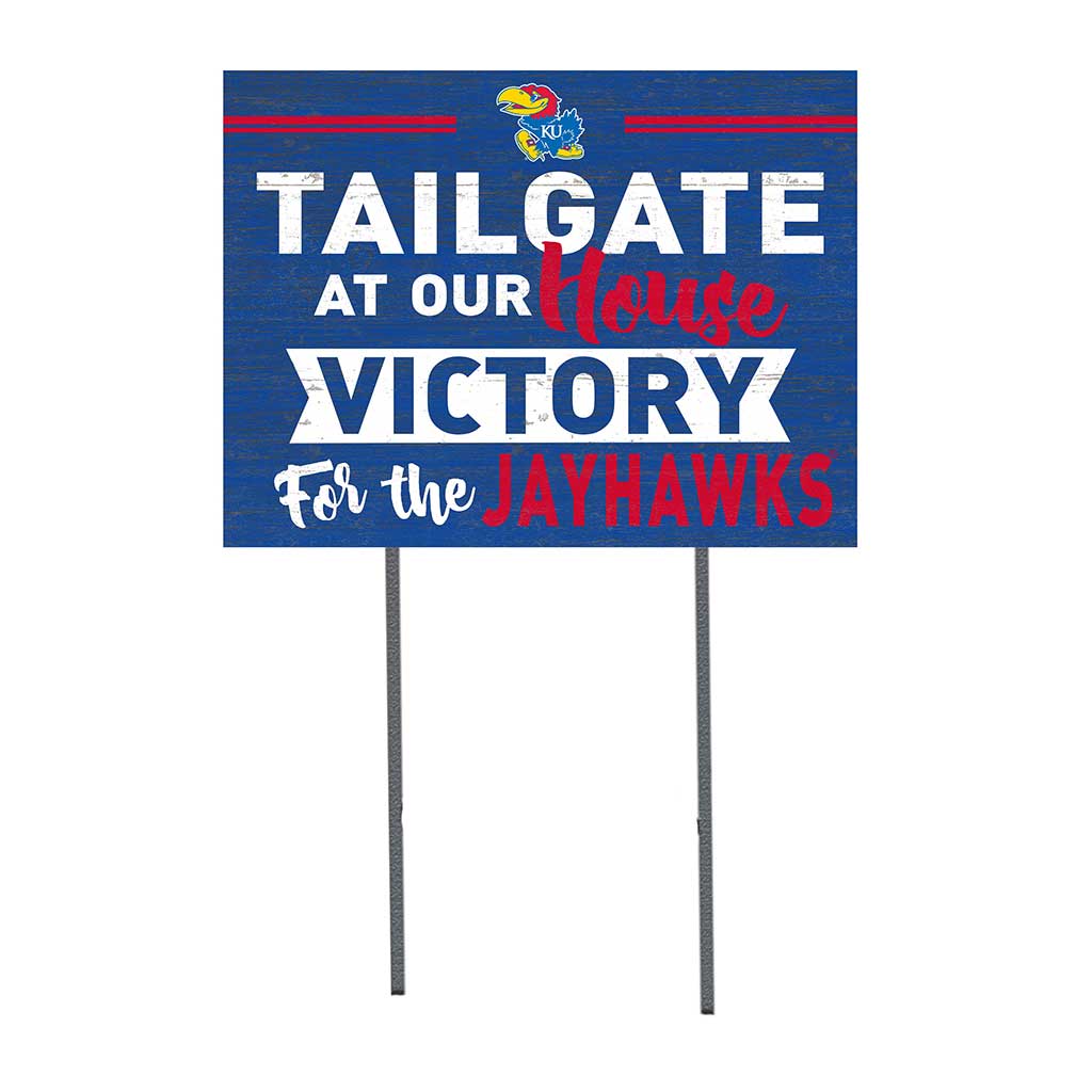 18x24 Lawn Sign Tailgate at Our House Kansas Jayhawks