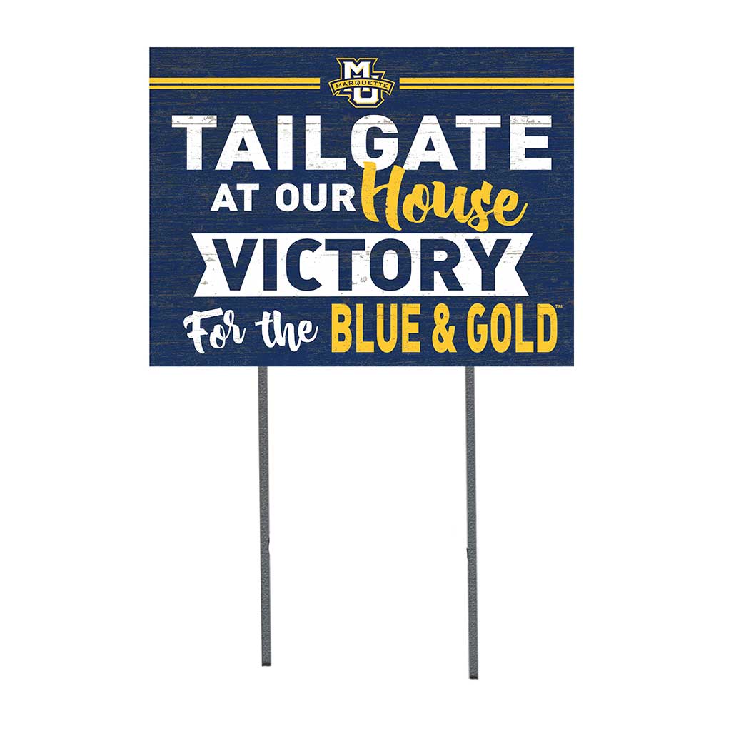 18x24 Lawn Sign Tailgate at Our House Marquette Golden Eagles