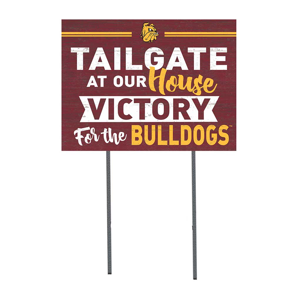 18x24 Lawn Sign Tailgate at Our House Minnesota (Duluth) Bulldogs