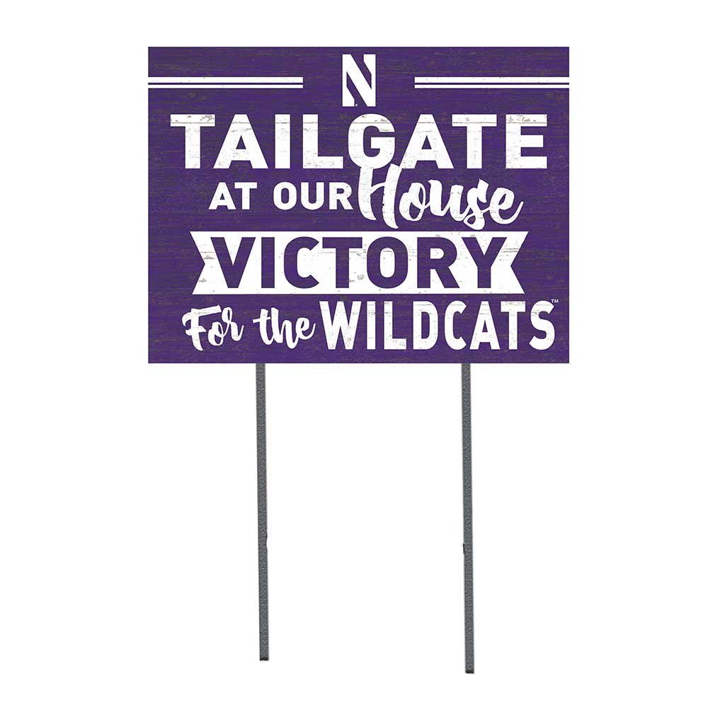18x24 Lawn Sign Tailgate at Our House Northwestern Wildcats
