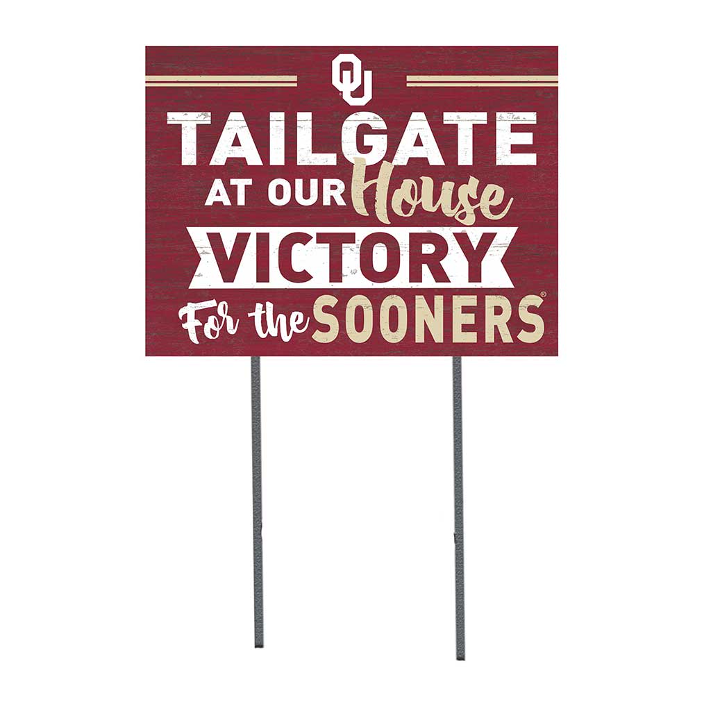 18x24 Lawn Sign Tailgate at Our House Oklahoma Sooners