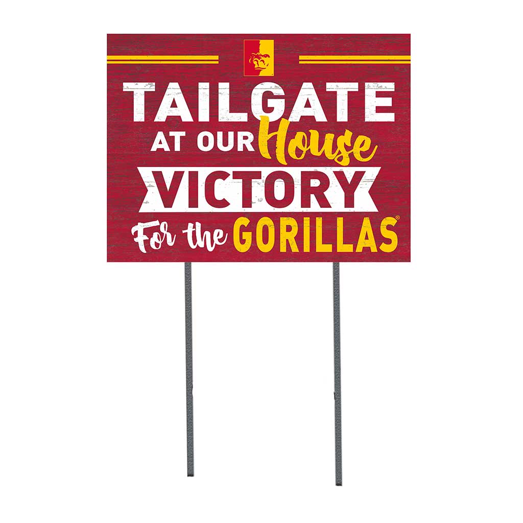 18x24 Lawn Sign Tailgate at Our House Pittsburg State University Gorilla