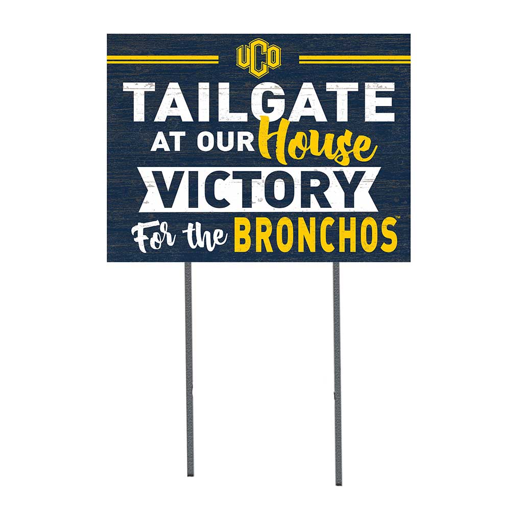 18x24 Lawn Sign Tailgate at Our House Central Oklahoma BRONCHOS