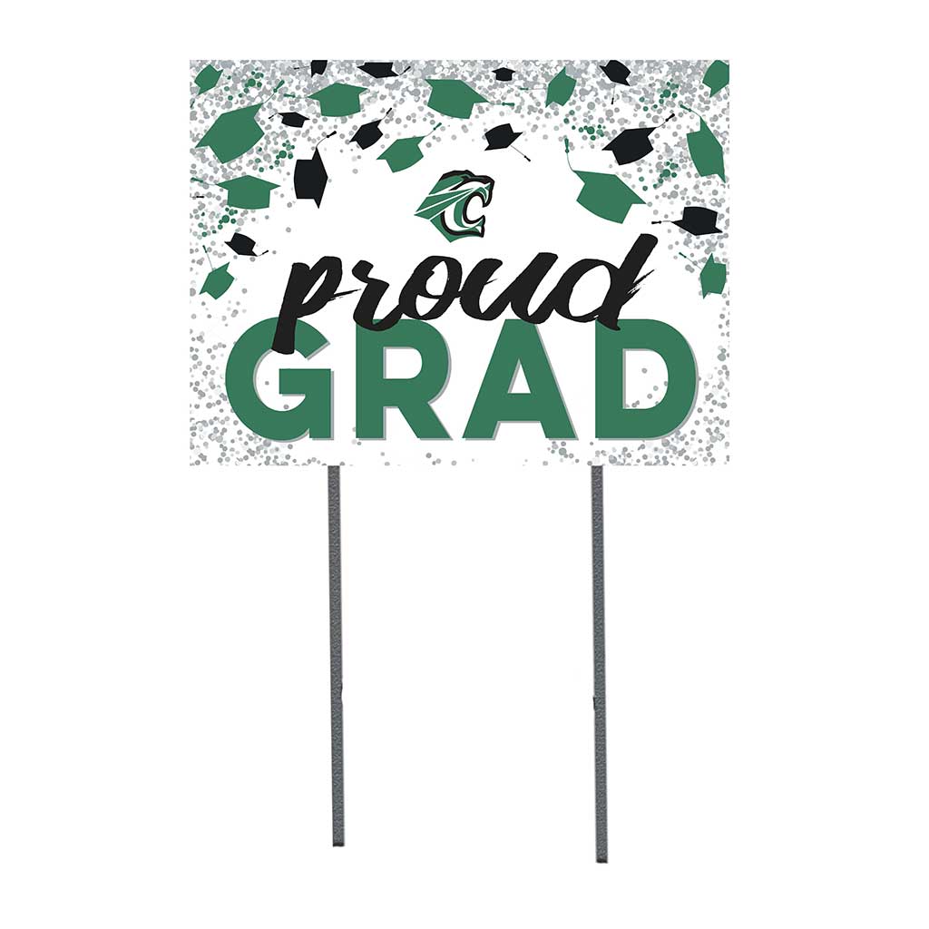 18x24 Lawn Sign Grad with Cap and Confetti Cuesta College Cougars