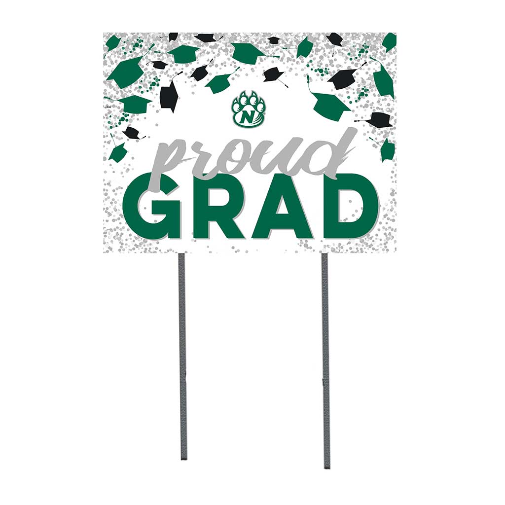 18x24 Lawn Sign Grad with Cap and Confetti Northwest Missouri State University Bearcats