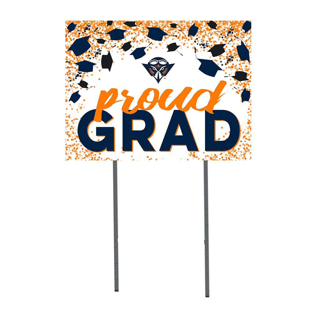 18x24 Lawn Sign Grad with Cap and Confetti Tennessee Martin Skyhawks