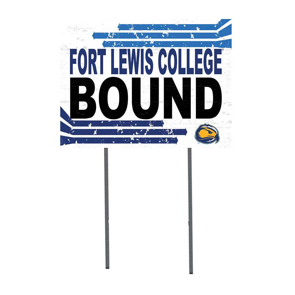 18x24 Lawn Sign Retro School Bound Fort Lewis College Skyhawks