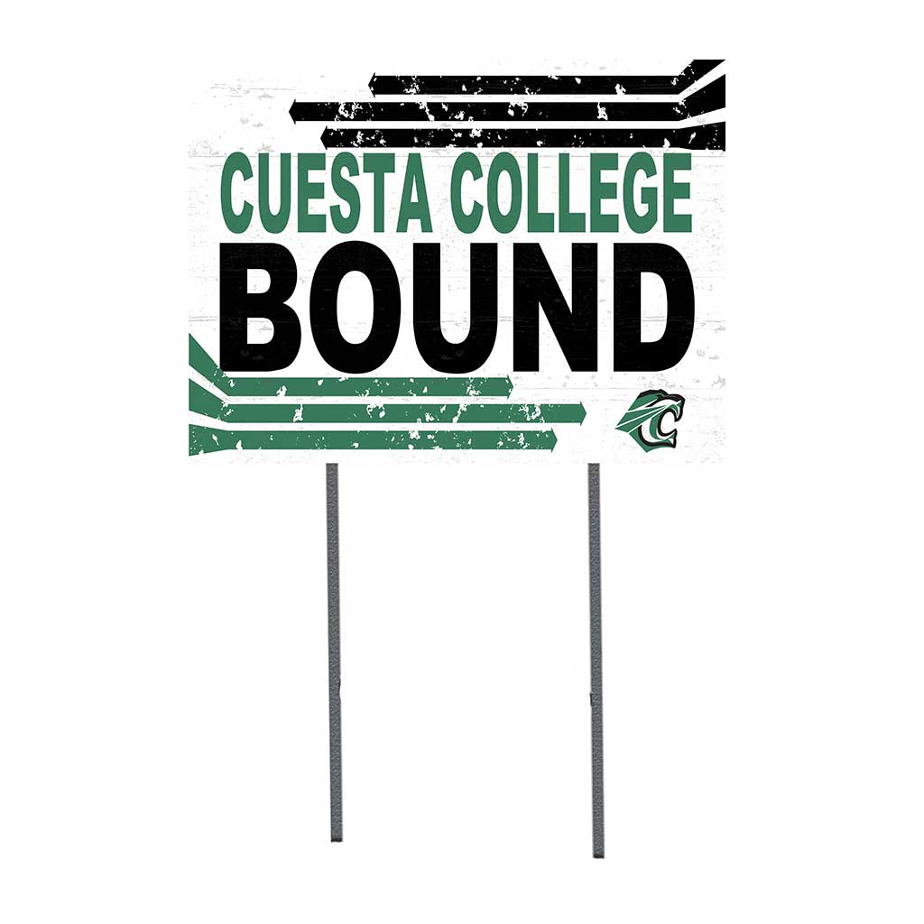 18x24 Lawn Sign Retro School Bound Cuesta College Cougars