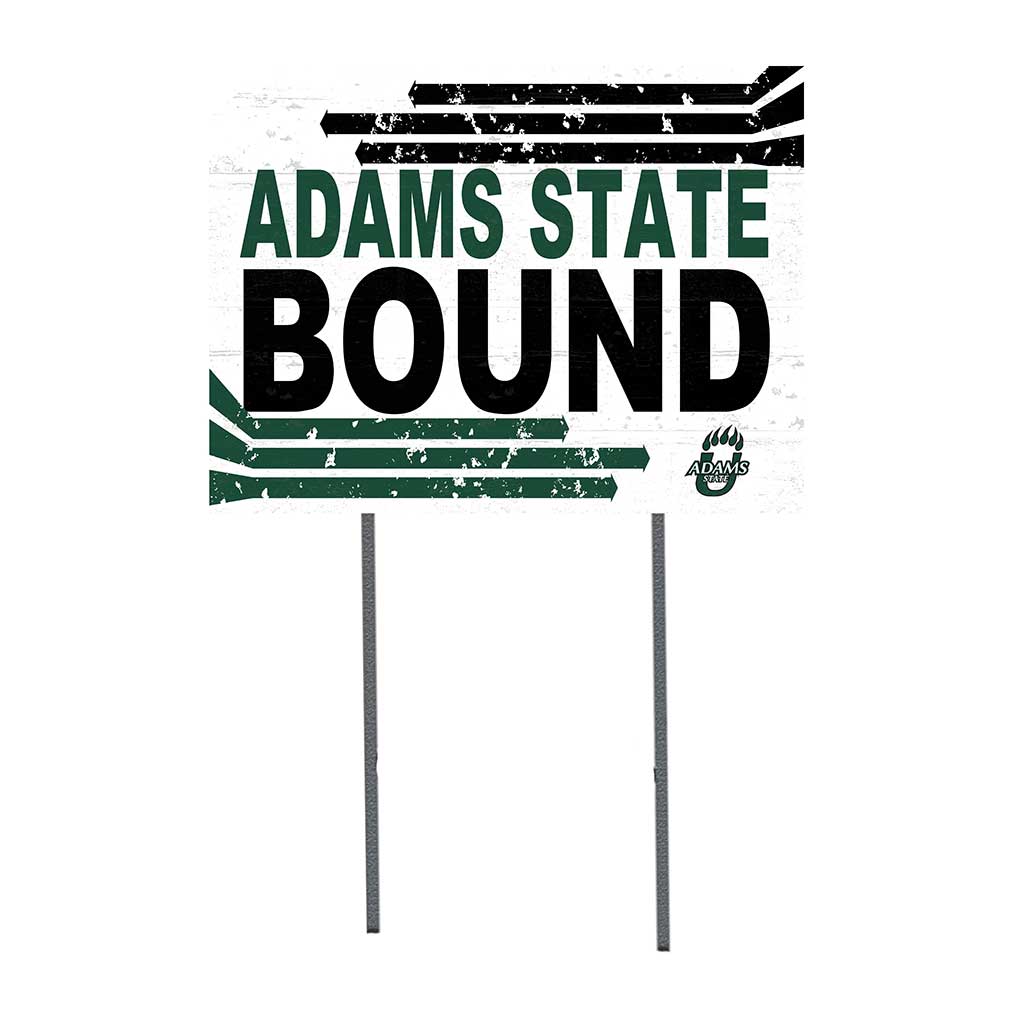 18x24 Lawn Sign Retro School Bound Adams State Grizzlies