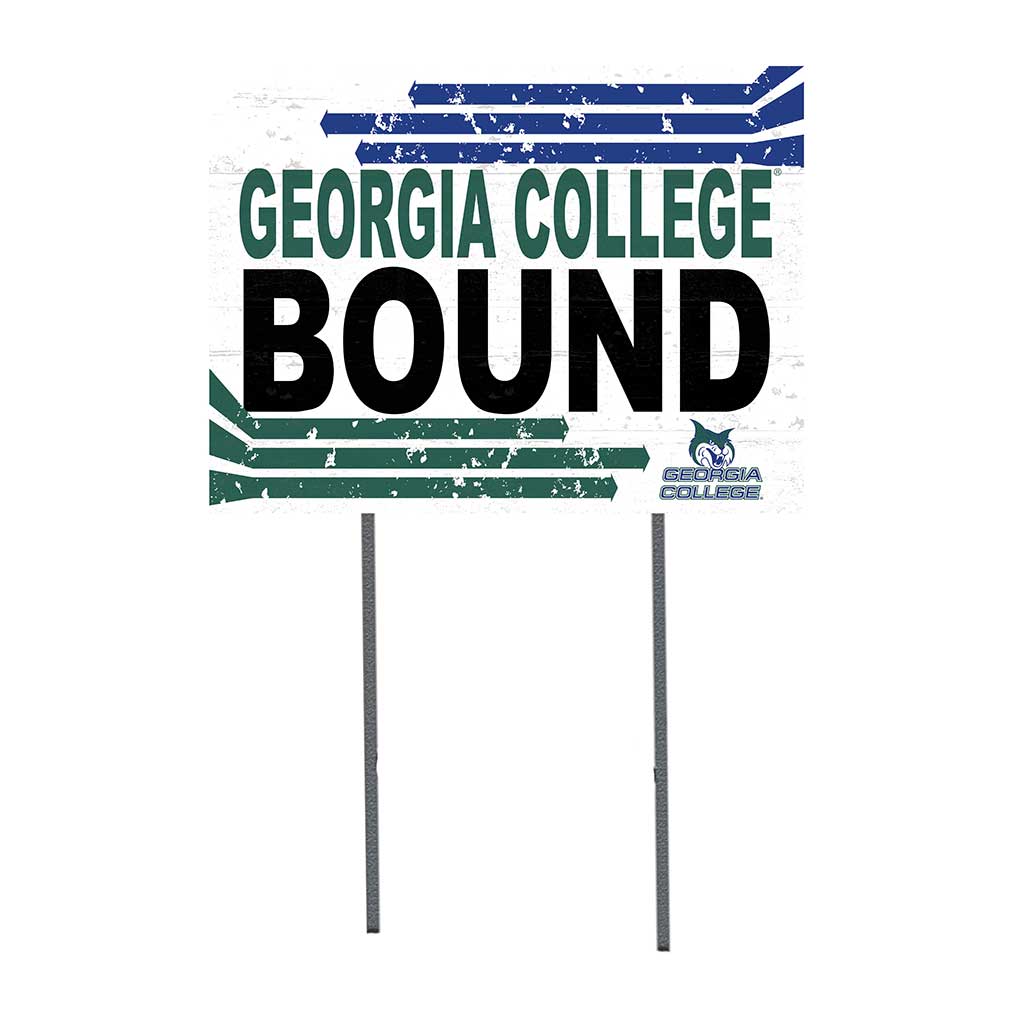 18x24 Lawn Sign Retro School Bound Georgia College Bobcats
