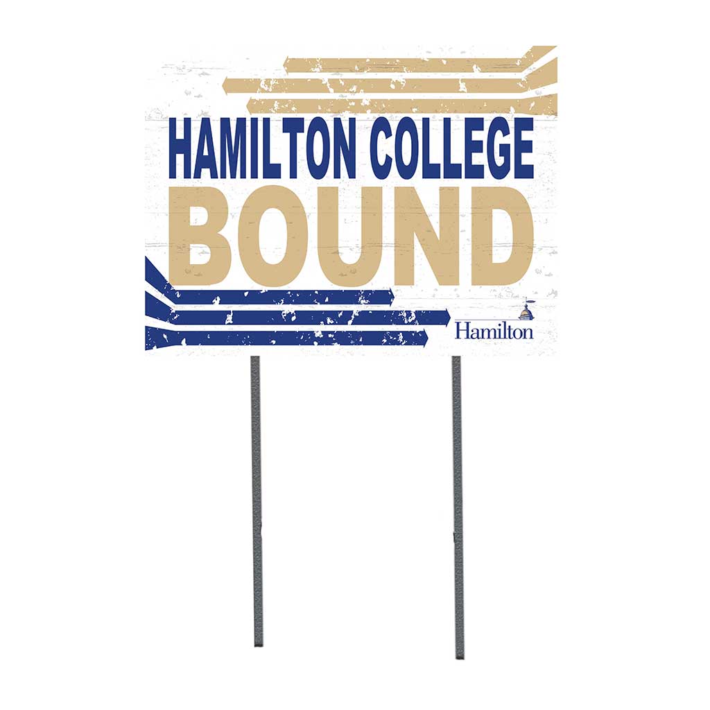 18x24 Lawn Sign Retro School Bound Hamilton College Continentals