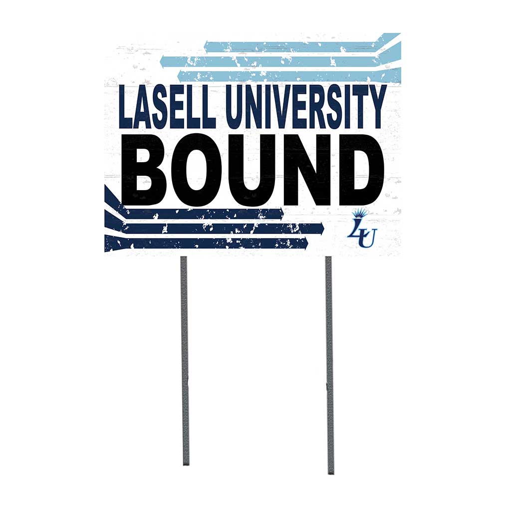 18x24 Lawn Sign Retro School Bound Lasell College Lasers