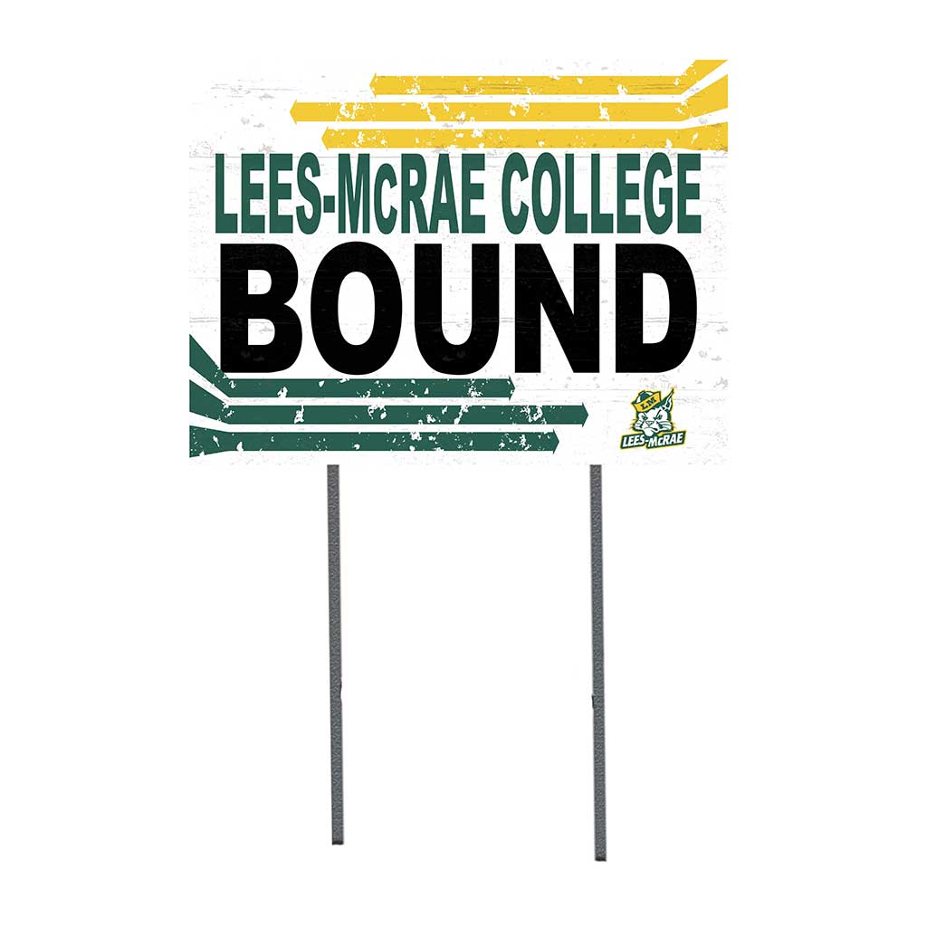 18x24 Lawn Sign Retro School Bound Lees-McRae College Bobcats