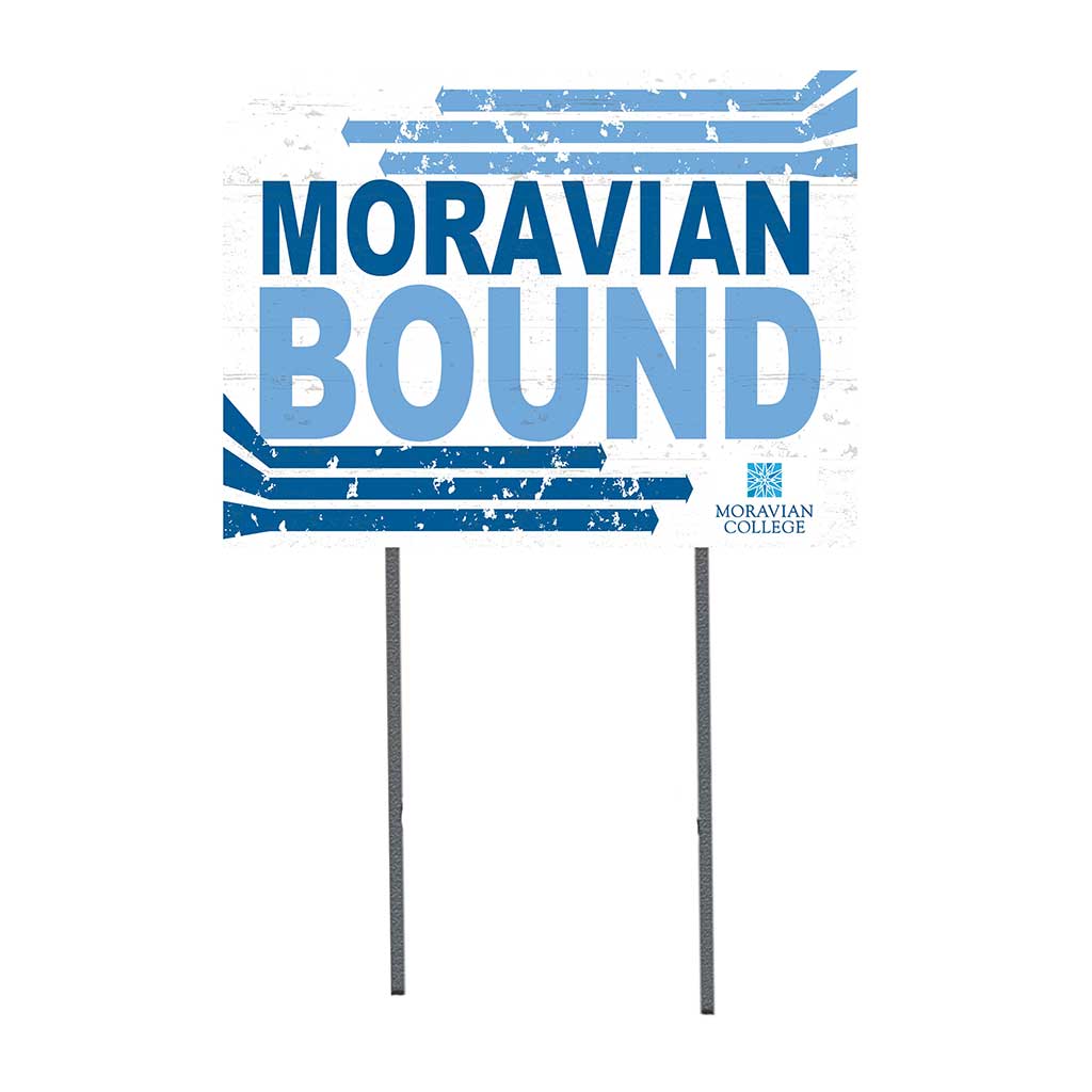 18x24 Lawn Sign Retro School Bound Moravian College Greyhounds