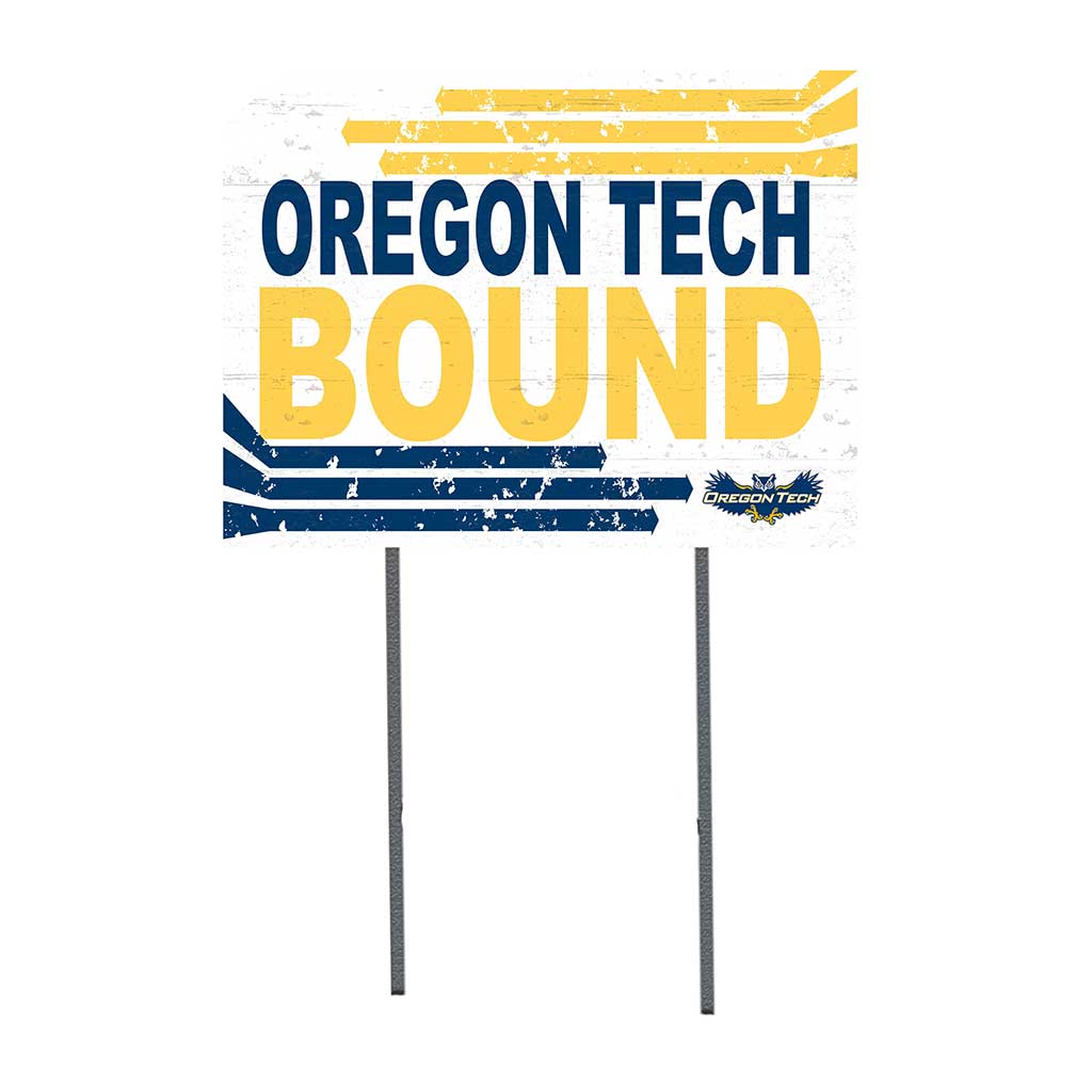 18x24 Lawn Sign Retro School Bound Oregon Institute of Technology Owls