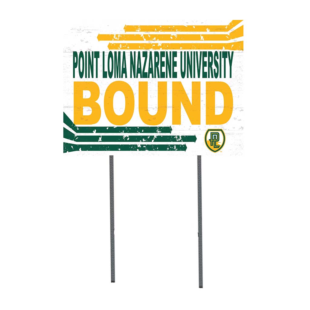 18x24 Lawn Sign Retro School Bound Point Loma Zarene University Sea Lions