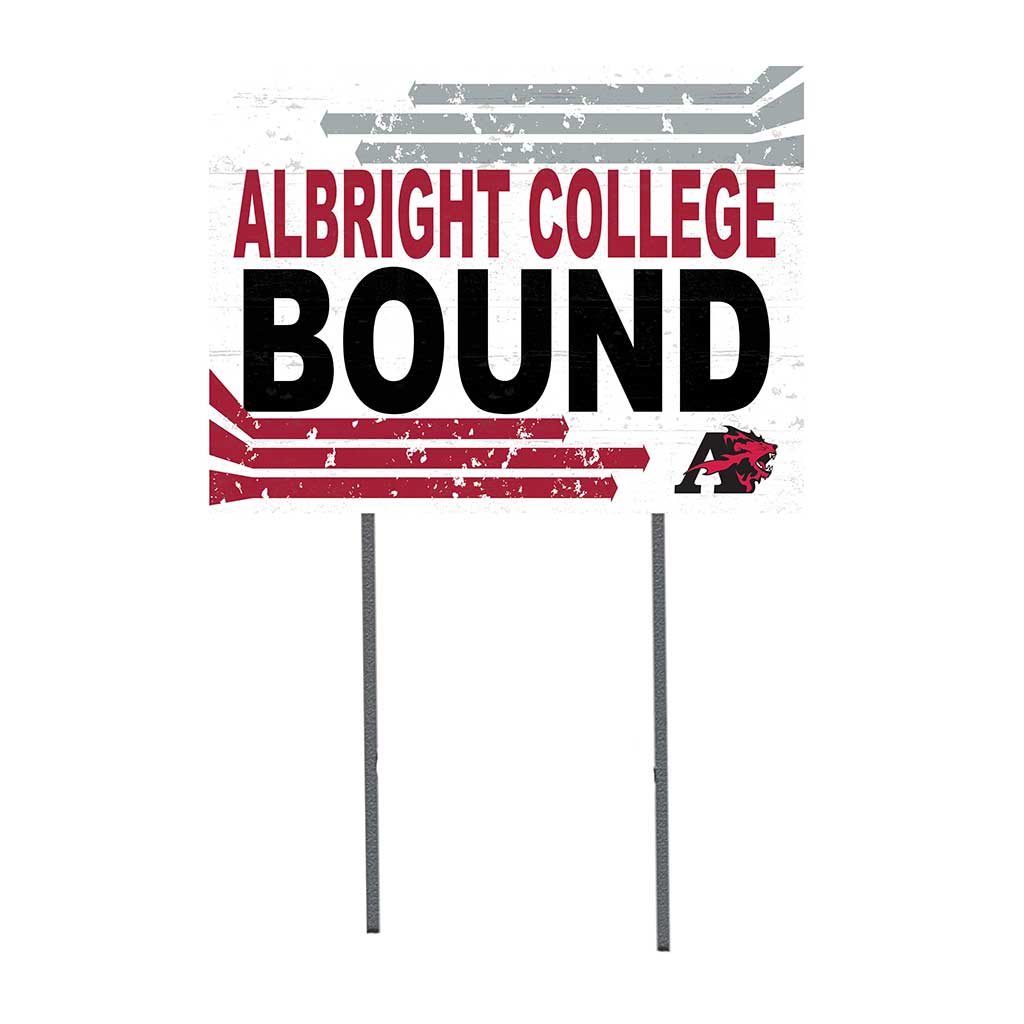 18x24 Lawn Sign Retro School Bound Albright College Lions