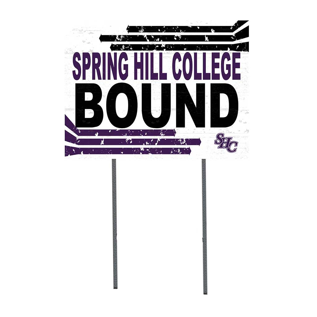 18x24 Lawn Sign Retro School Bound Spring Hill College Badgers